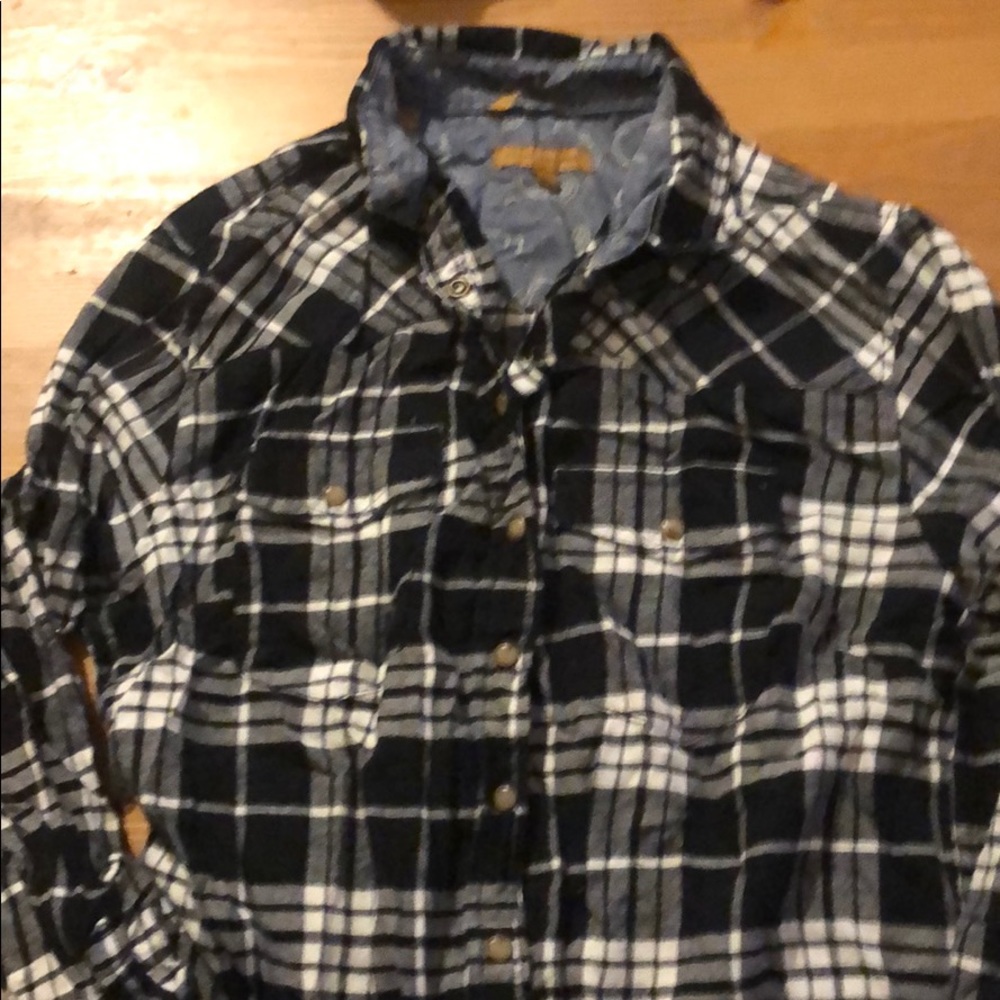 New Jachs Girlfriend long sleeve flannel, small